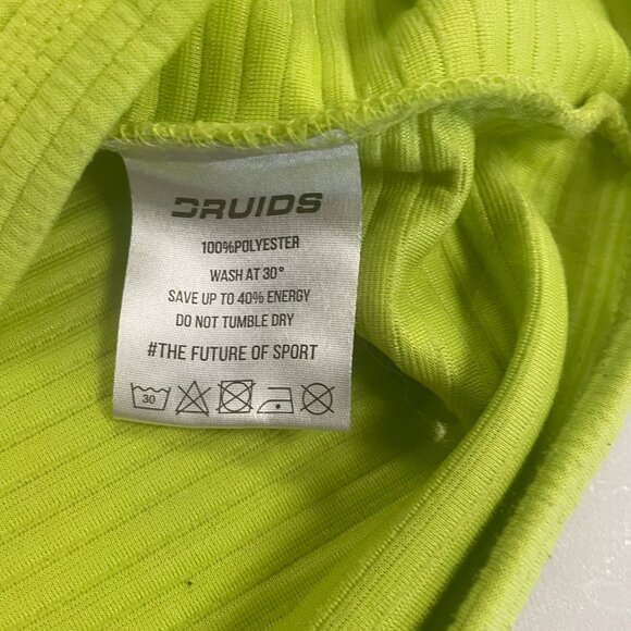 Druids Men's Pullover Hoodie Textured Neon/Navy 1/4 Zip Size Medium - Picture 9 of 9